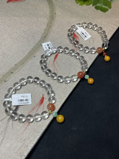 White crystal bracelet - jewelry - weilin.com