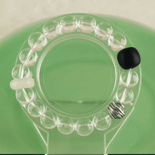 White crystal multi - treasure bracelet - jewelry - weilin.com