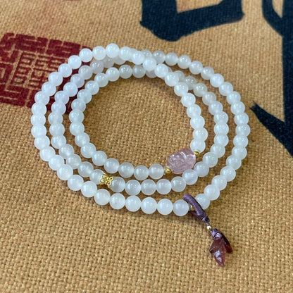 White jade three - circle bracelet - jewelry - weilin.com