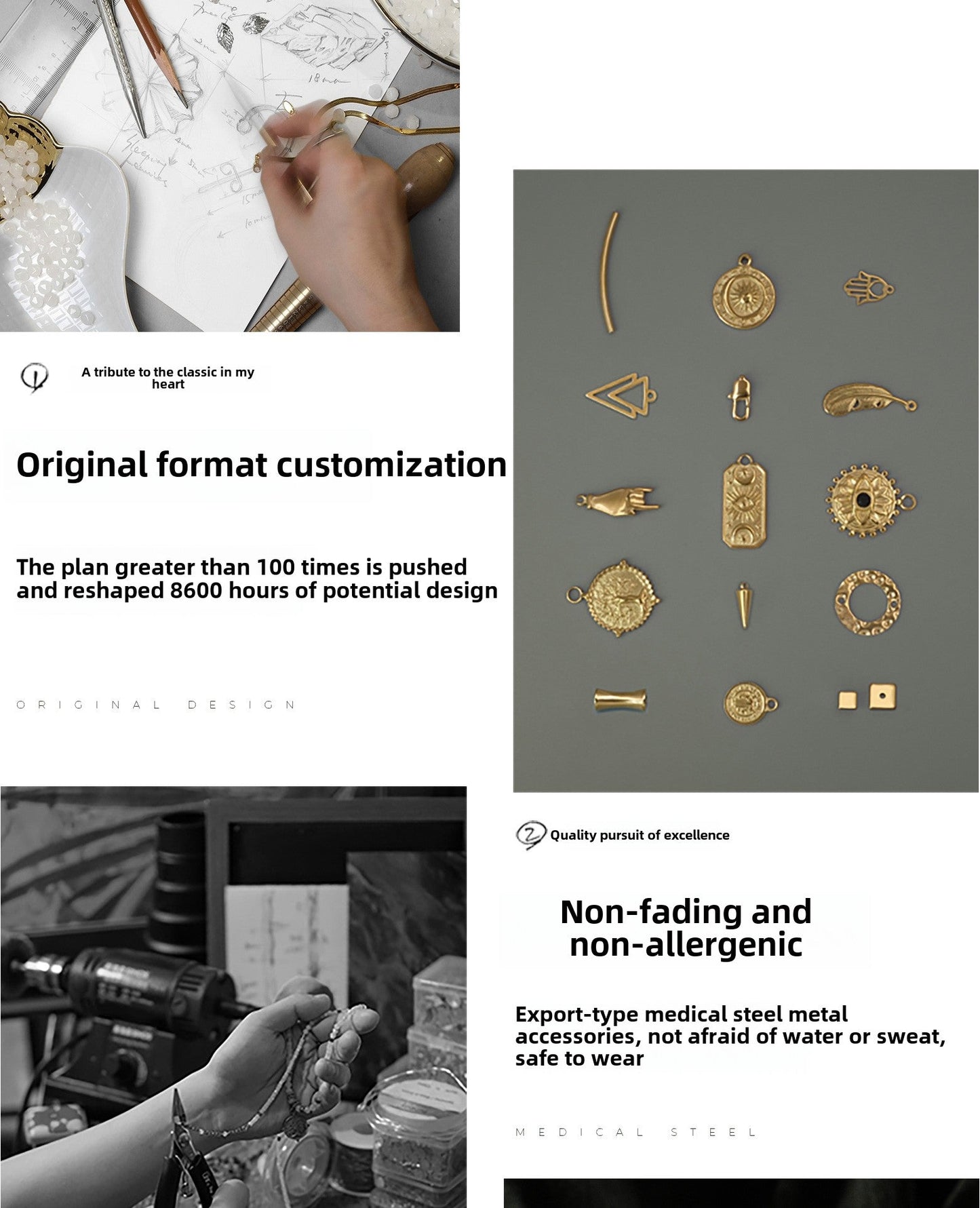 White light golden leaf necklace - jewelry - weilin.com